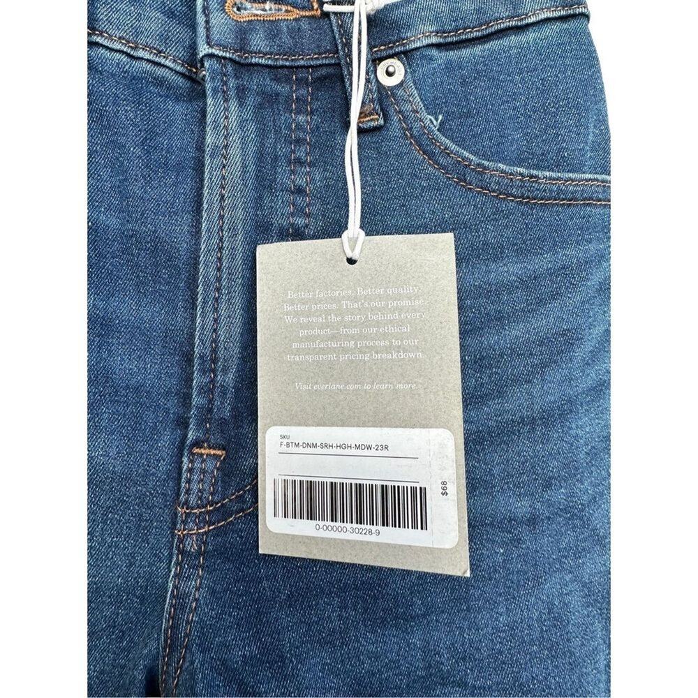 NWT Everlane The Authentic Stretch High-Rise Skinny in Mid Blue, Size 23 Ankle - Picture 8 of 9